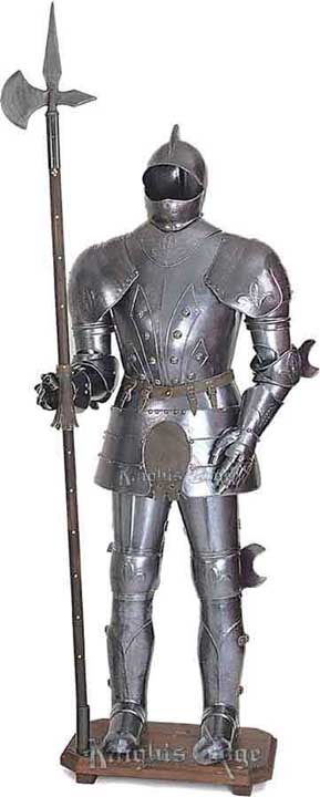 Closed Salet Suit of Armor Display